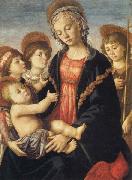 Sandro Botticelli Madonna and Child,with the Young St.John and Two Angels Spain oil painting artist